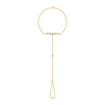 Pleated Sahara Diamond Hand Chain