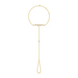 Pleated Sahara Diamond Hand Chain