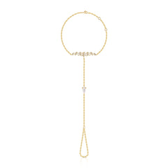 Pleated Sahara Diamond Hand Chain