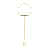 Pleated Sahara Diamond Hand Chain