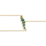 Pleated Sahara Diamond Hand Chain