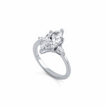 Nara Engagement Ring - Marquise & Pear Trilogy Ring