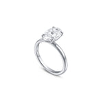 Oval Solitaire Engagement Ring 4