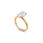 Oval Solitaire Engagement Ring 3