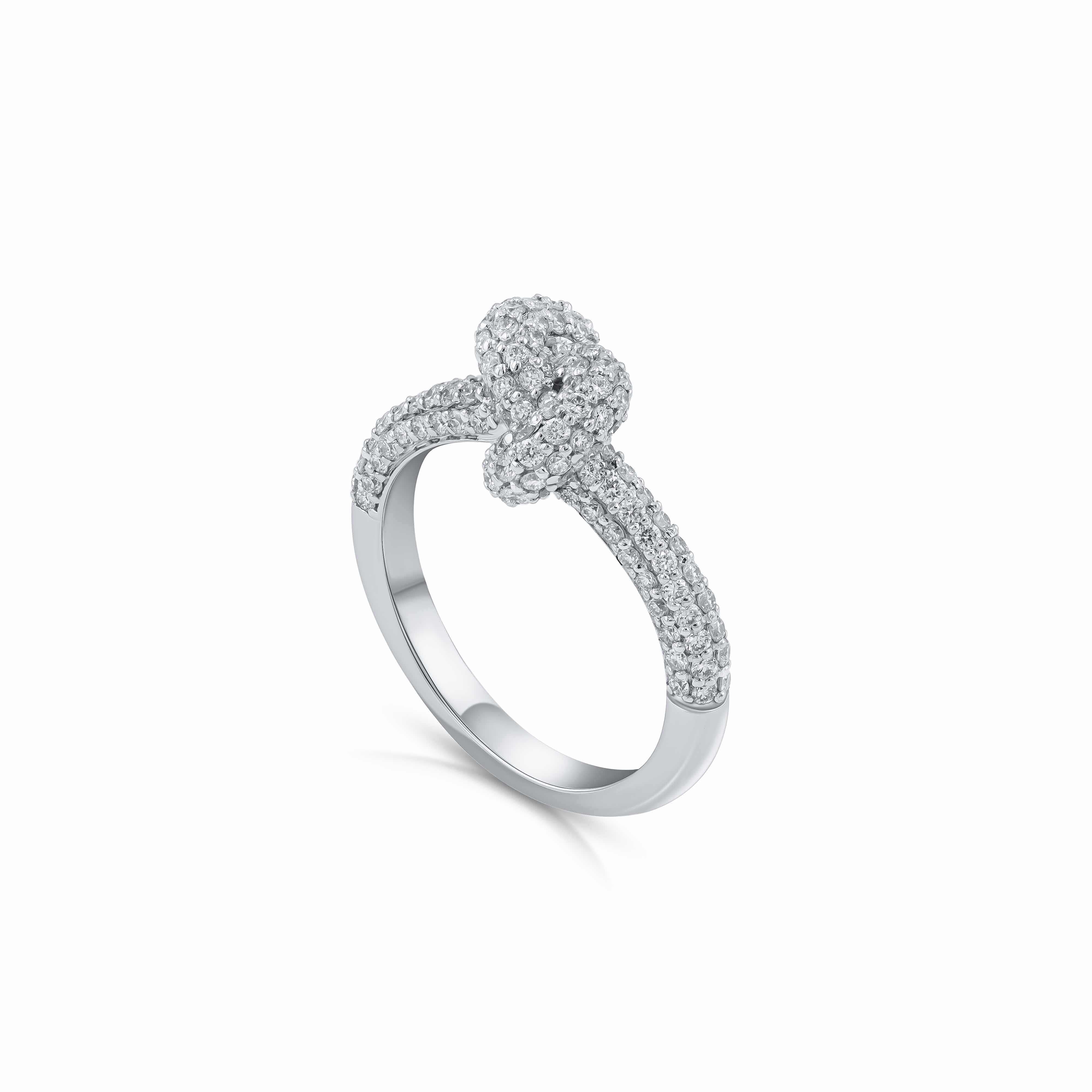 Knot Diamond Ring