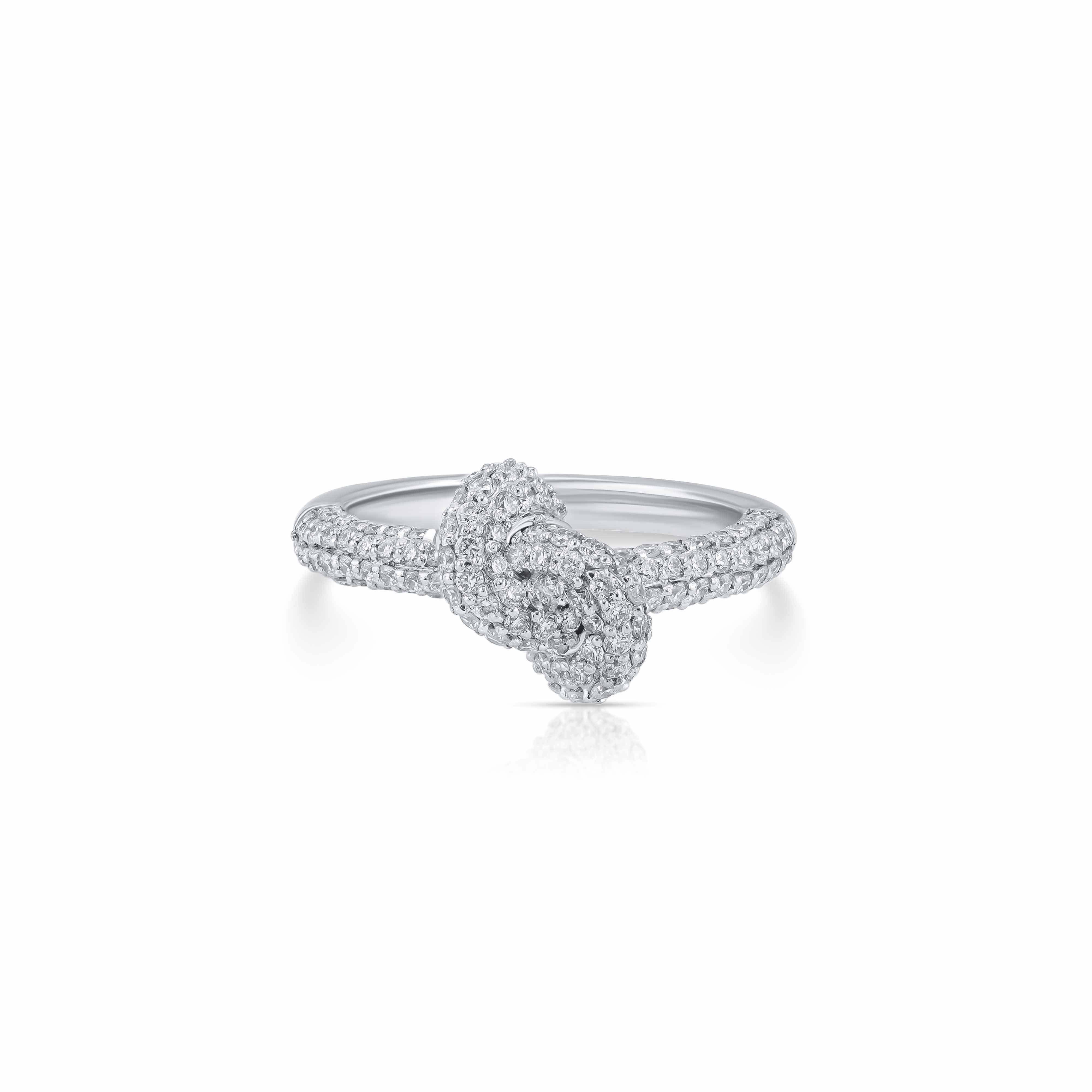 Knot Diamond Ring