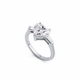 The Serena Ring – Heart & Baguette Trilogy Ring