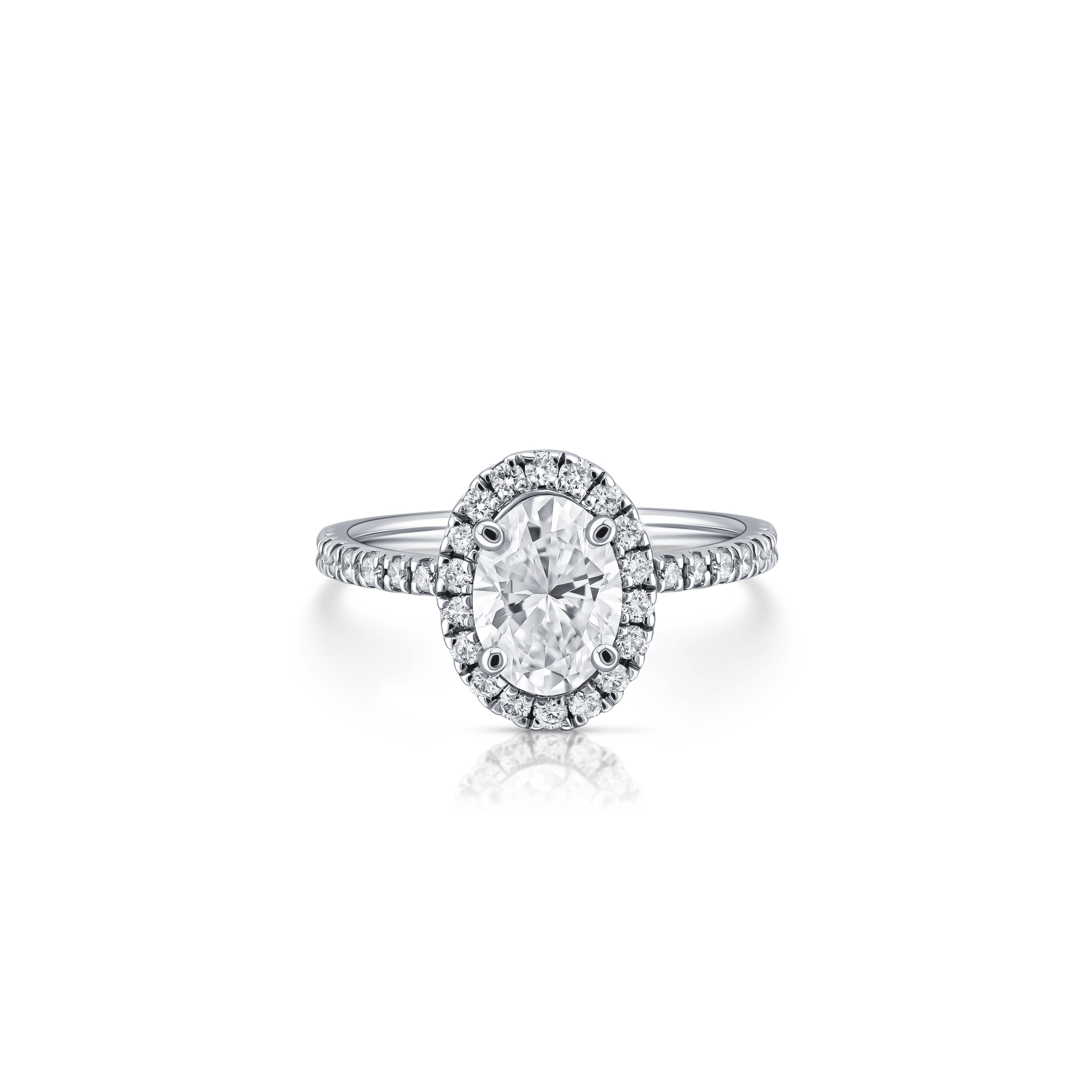 Solstice Diamond Line Solstice Classic Halo Diamond Ring – FYNE Jewellery