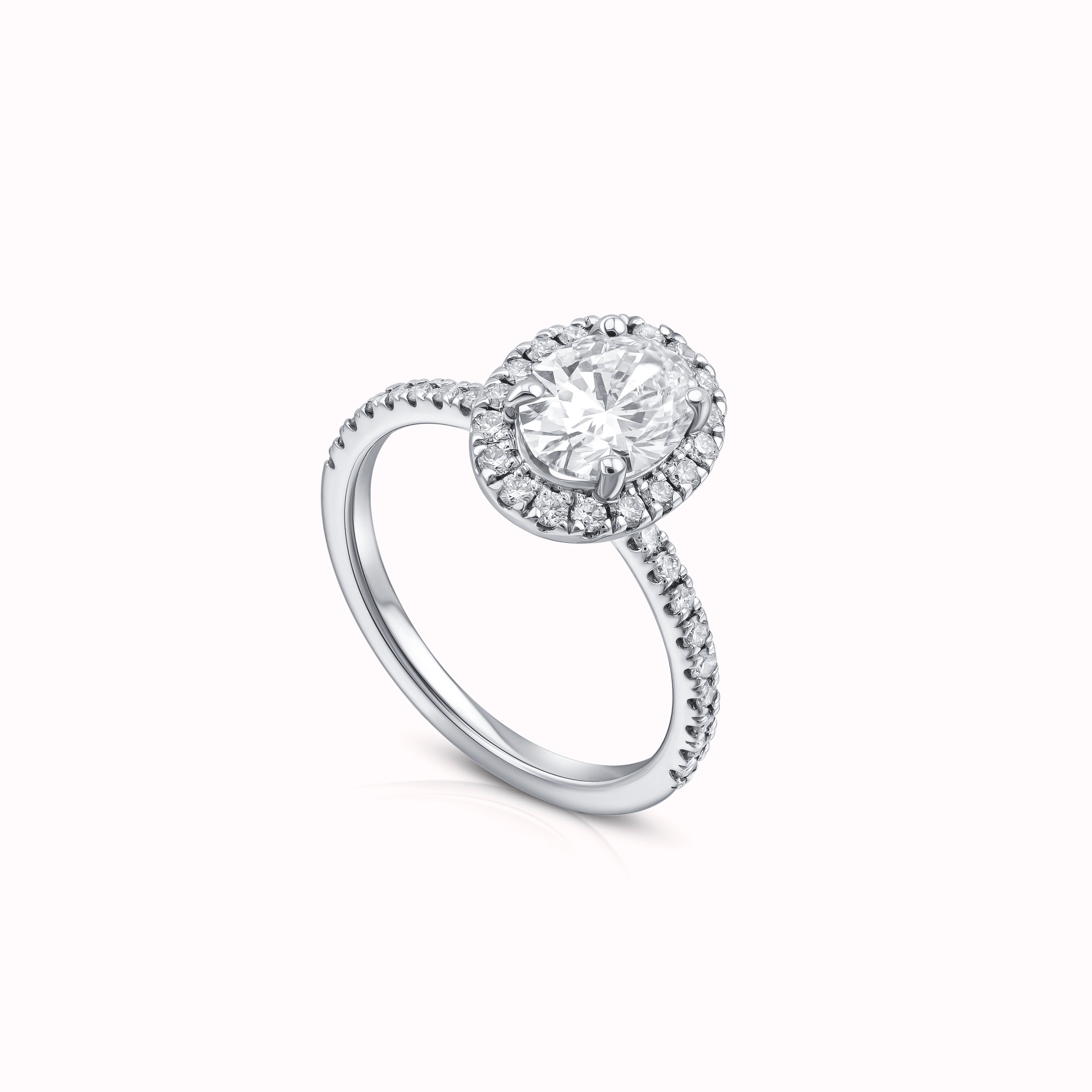 Solstice Classic Halo Diamond Ring