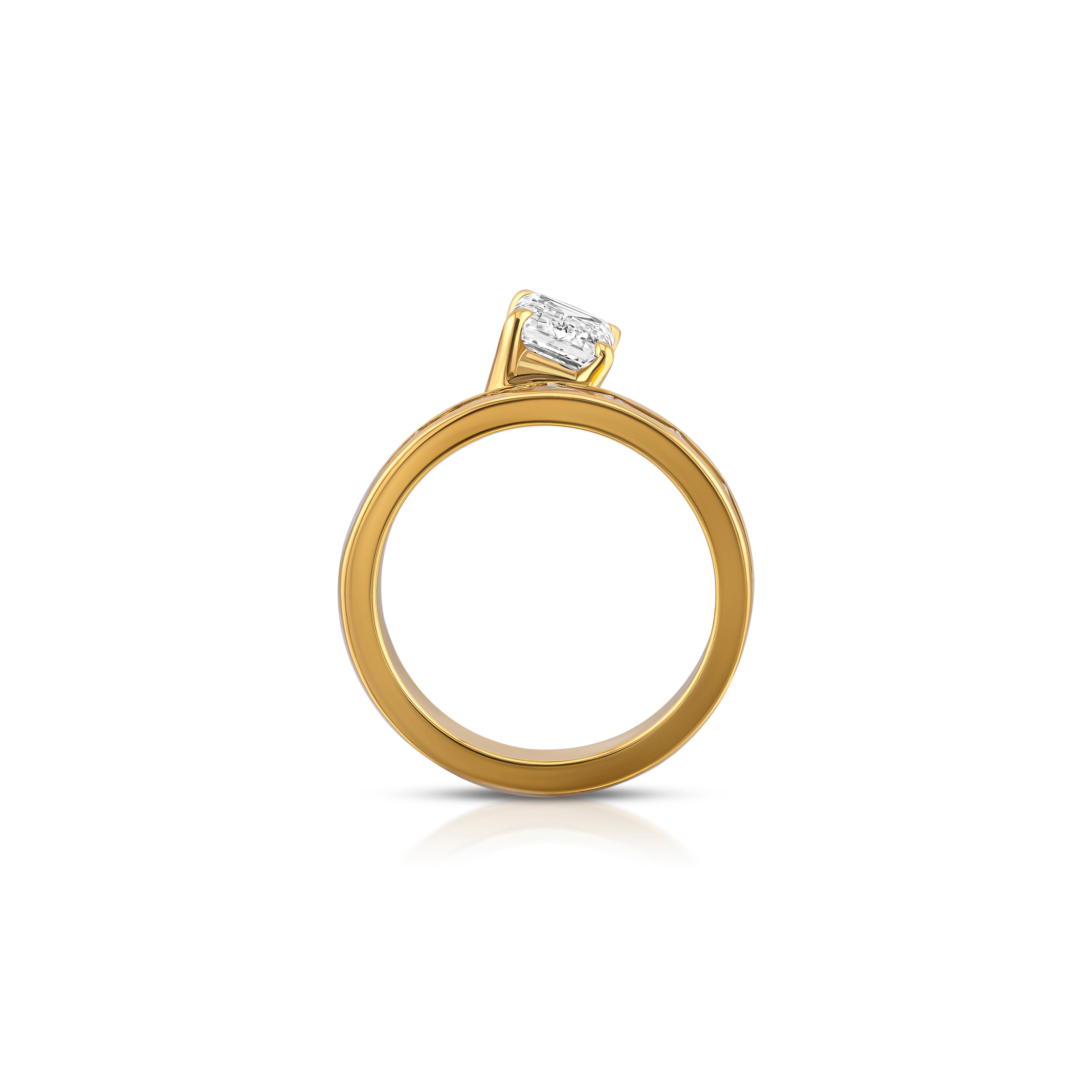 Lumine Baguette Diamond Engagement Ring