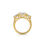 Tria Engagement Ring - Round Brilliant Three Stone Ring
