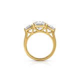 Tria Engagement Ring - Round Brilliant Three Stone Ring