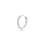 Sofia Diamond Pave Huggies in 18K White Gold