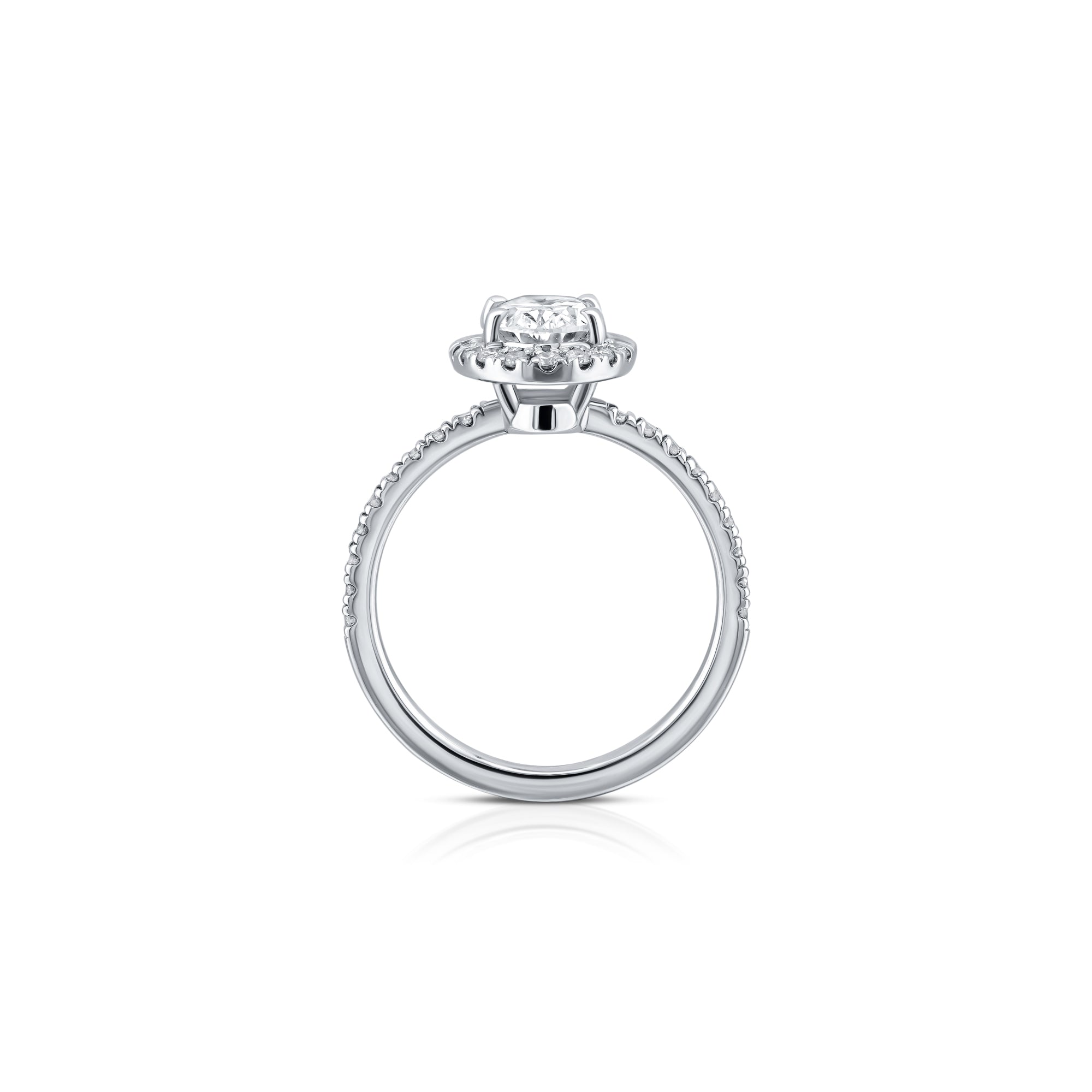 Solstice Classic Halo Diamond Ring