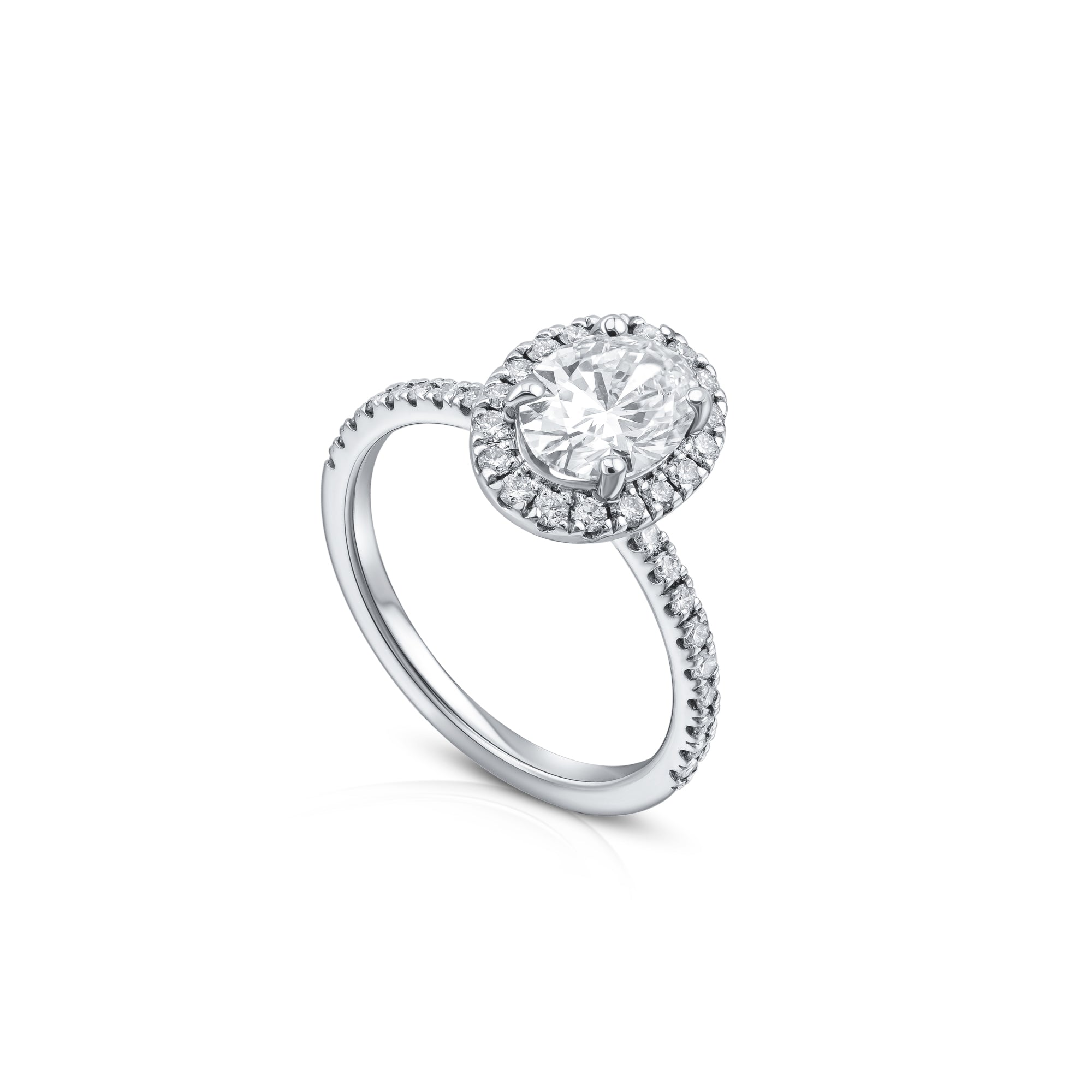 Solstice Diamond Line Solstice Classic Halo Diamond Ring – FYNE Jewellery