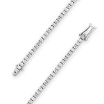 Tennis Bracelet in White Gold with Clasp