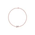 Toi et Moi Bezel Diamond Bracelet – Heart & Marquise