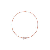 Toi et Moi Bezel Diamond Bracelet – Heart & Marquise