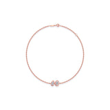 Toi et Moi Bezel Diamond Bracelet – Oval & Pear