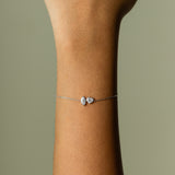 Toi et Moi Bezel Diamond Bracelet – Heart & Marquise