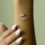 Toi et Moi Bezel Diamond Bracelets