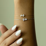 Toi et Moi Bezel Diamond Bracelets