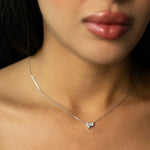 Toi et Moi Diamond Necklace – Heart & Marquise