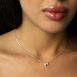 Toi et Moi Diamond Necklace – Heart & Marquise