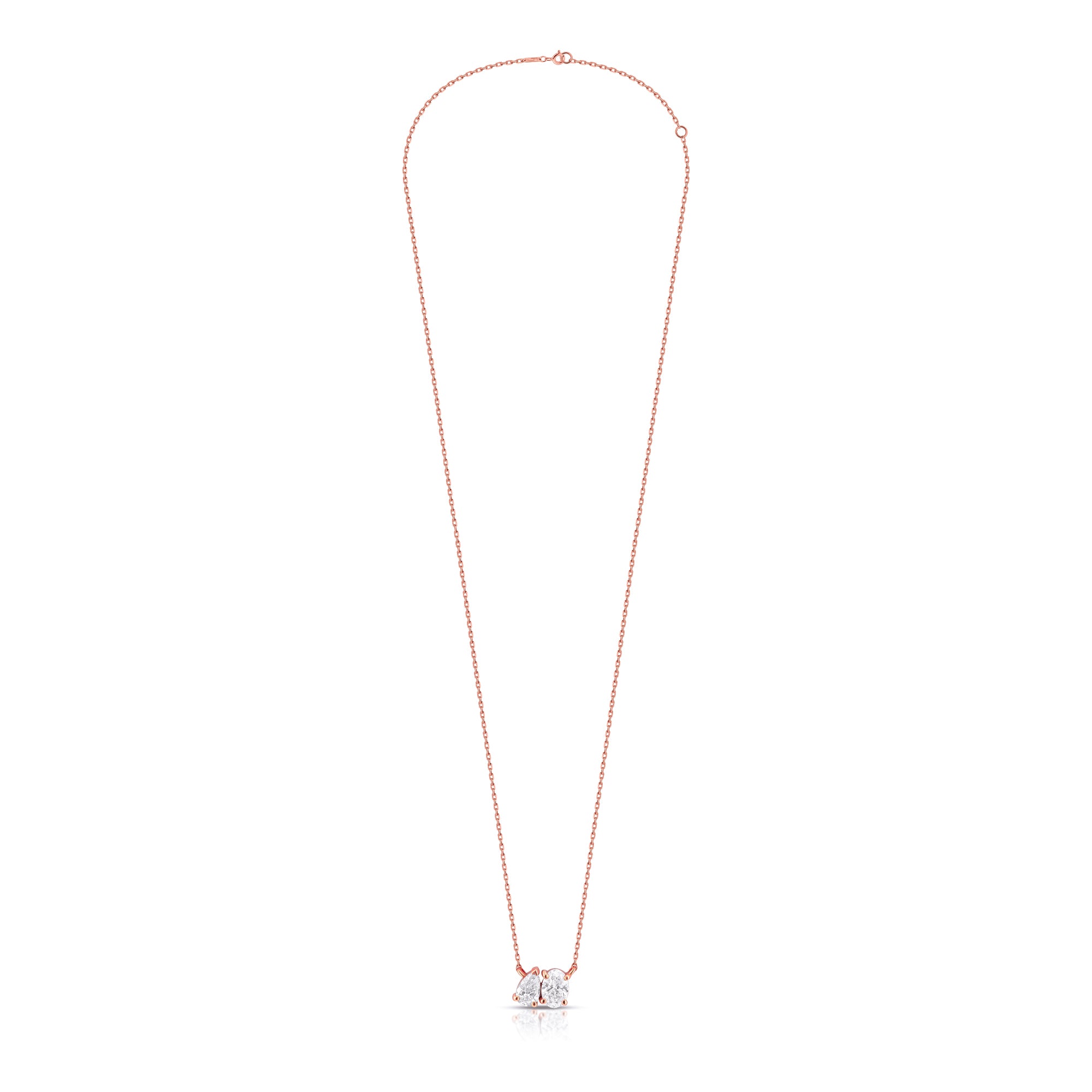 Toi et Moi Diamond Necklace – Oval & Pear