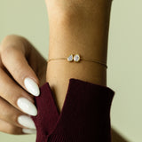 Toi et Moi Bezel Diamond Bracelet – Oval & Pear