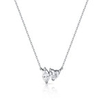 Toi et Moi Diamond Necklace – Heart & Marquise