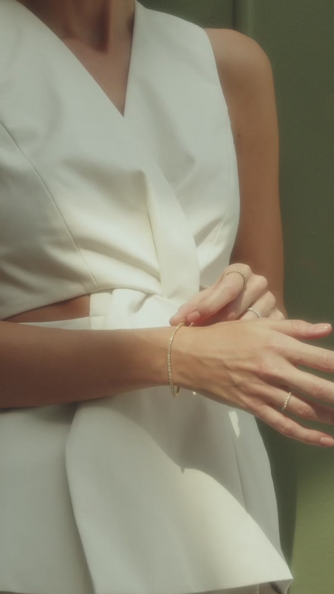 Lab Diamond Tennis Bracelet (Certified)