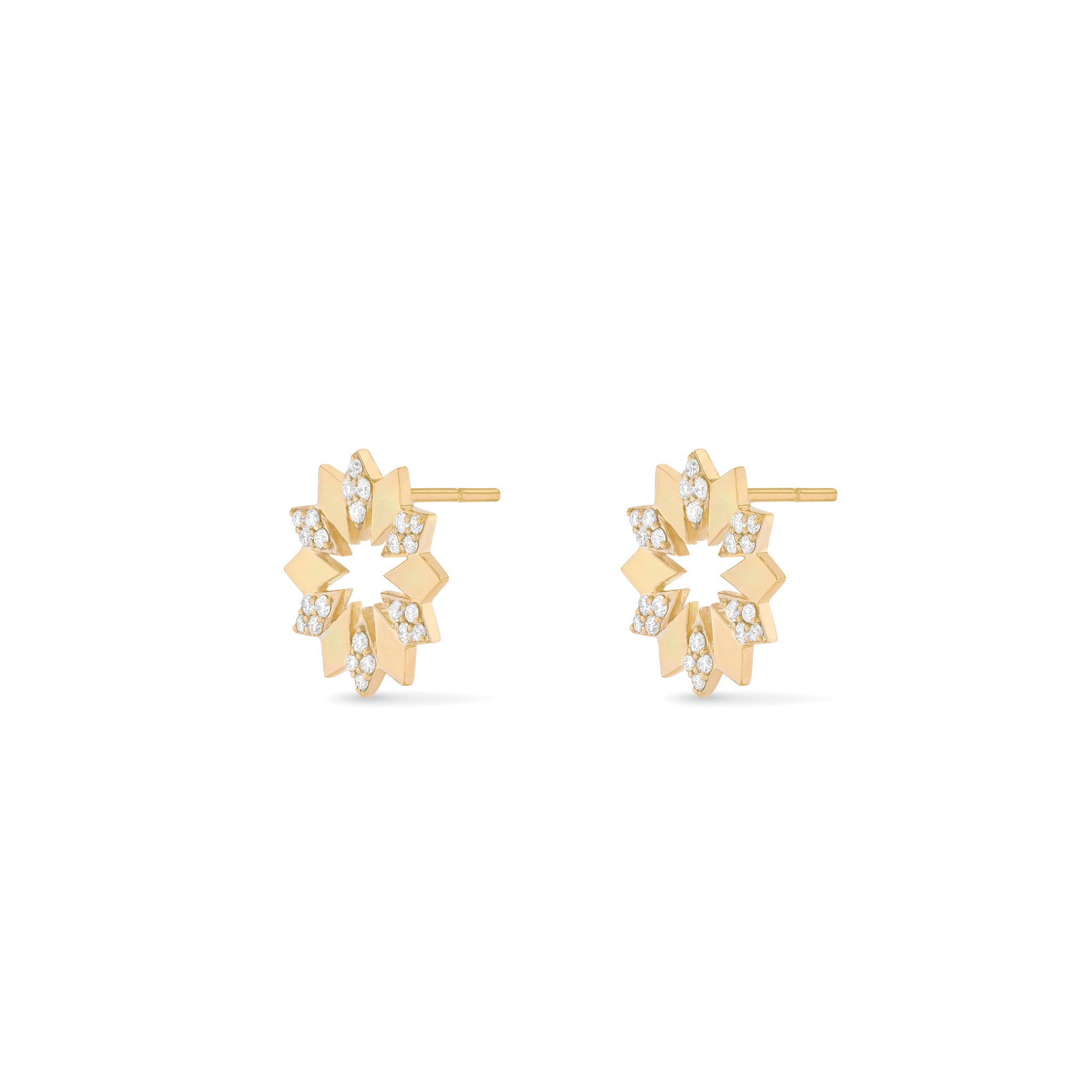 Dahlia Mini Diamond Earrings