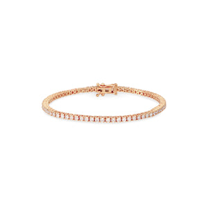 Diamond Tennis Bracelet in Rose Gold