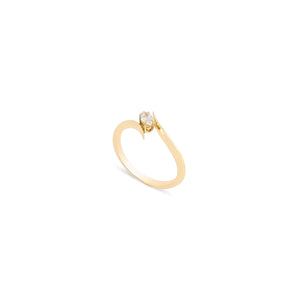 Ivy Marquise Diamond Ring in Yellow Gold