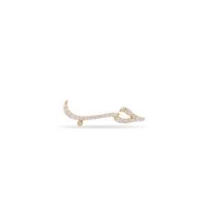 Love Hob Earring Stud in Yellow Gold