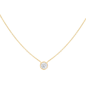 Noor Floating Diamond Necklace (Large)