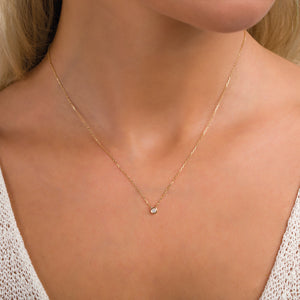 Noor Floating Diamond Necklace (Small)