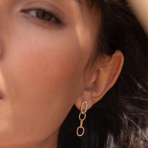Serena Infinity Diamond Earrings